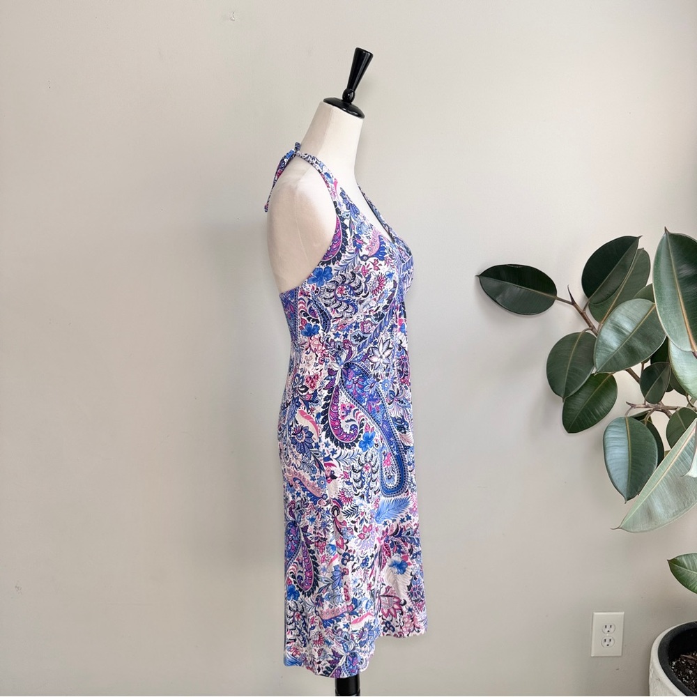 Tommy Bahama Palais Paisley Halter Dress M - Picture 5 of 7